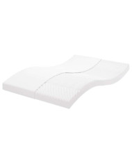 Matelas en mousse blanc 140x210 cm 7 zones dureté 20 ILD | Mobilier & Déco
