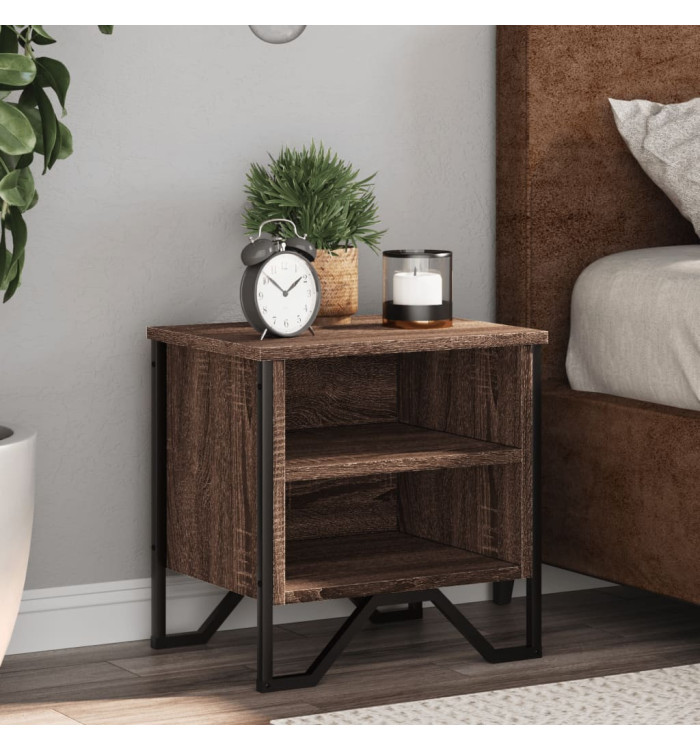 Tables de chevet 2pcs chêne marron 40x30x40cm bois d'ingénierie | Mobilier & Déco