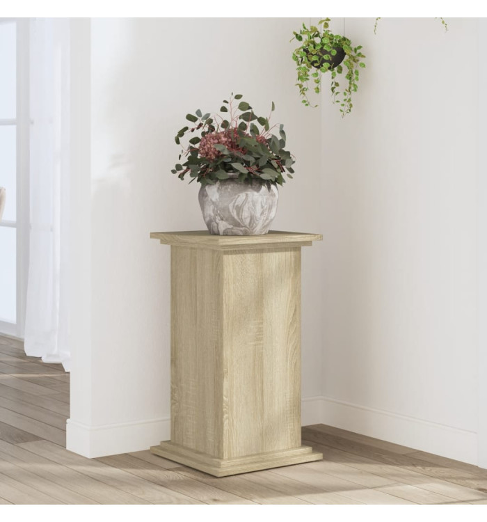 Support pour plantes chêne sonoma 33x33x60 cm bois d'ingénierie | Mobilier & Déco