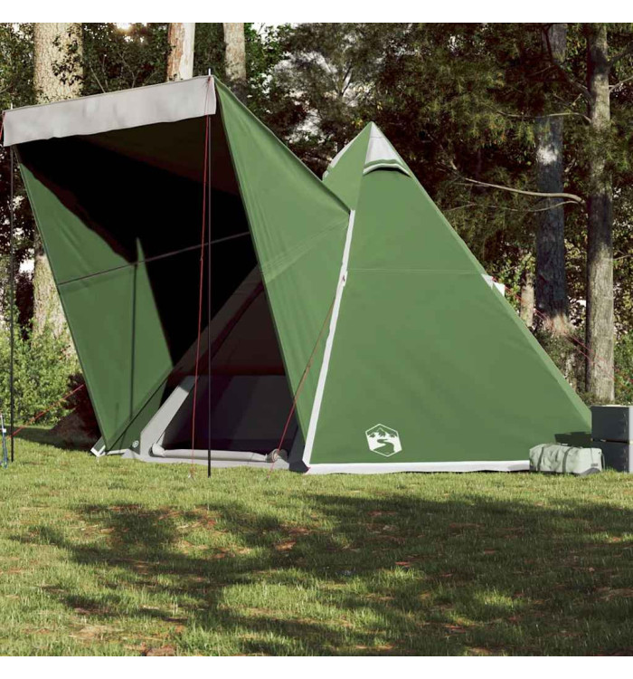 Tente familiale tipi 6 personnes vert imperméable | Mobilier & Déco