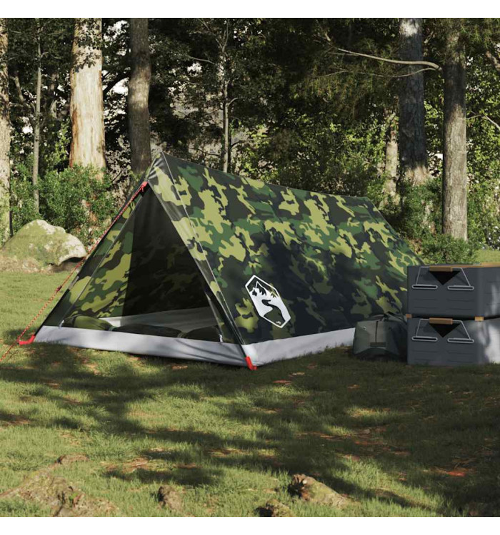 Tente de camping 2 personnes camouflage imperméable | Mobilier & Déco
