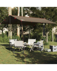 Bâche de camping marron 366x306 cm imperméable | Mobilier & Déco
