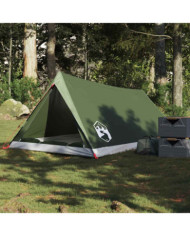Tente de camping 2 personnes vert olive imperméable | Mobilier & Déco