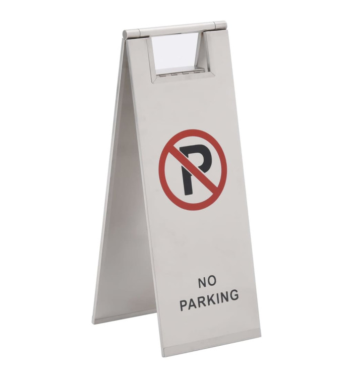 Panneau de stationnement pliable Acier inoxydable | Mobilier & Déco