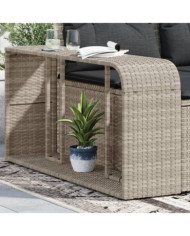 Étagères de rangement 2 pcs gris clair résine tressée | Mobilier & Déco