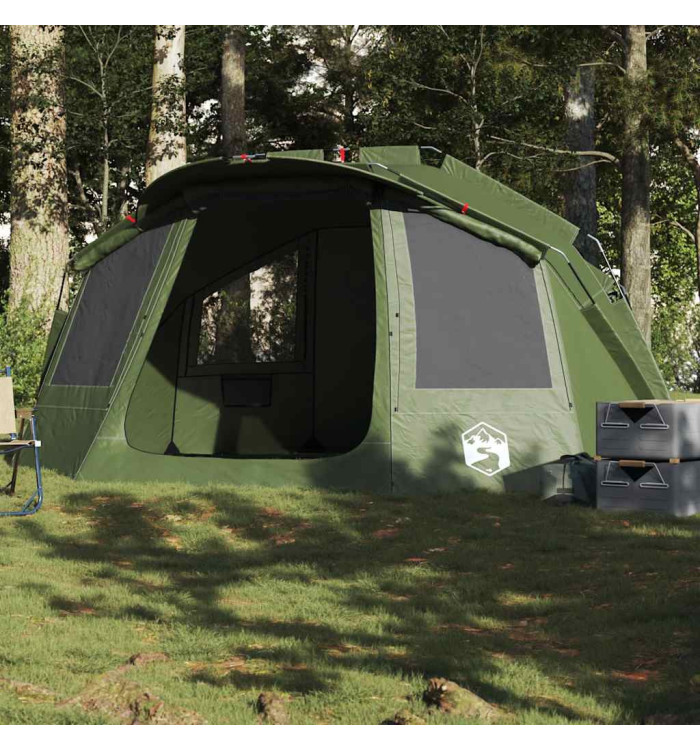 Tente de pêche 5 personnes vert olive imperméable | Mobilier & Déco