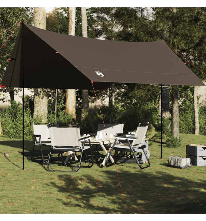 Bâche de camping marron 438x376x212 cm imperméable | Mobilier & Déco