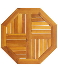 Dessus de table 60x60x2 cm octogonal bois massif d'acacia | Mobilier & Déco