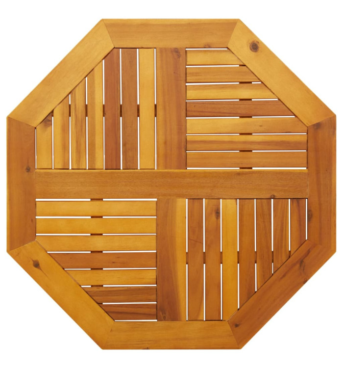 Dessus de table 80x80x2,2 cm octogonal bois massif d'acacia | Mobilier & Déco