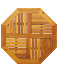 Dessus de table 80x80x2,2 cm octogonal bois massif d'acacia | Mobilier & Déco