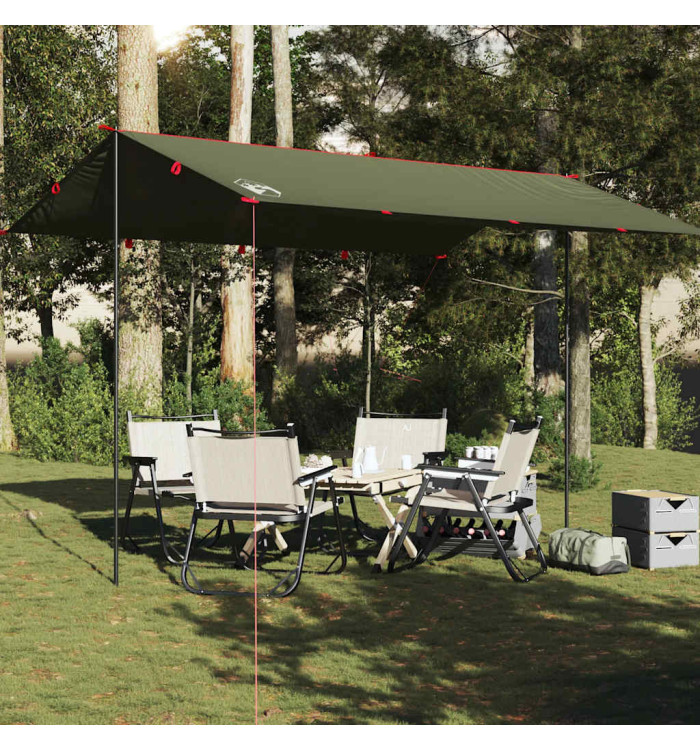 Bâche de camping vert olive 406x306 cm imperméable | Mobilier & Déco