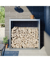 Portant de bois de chauffage 100x40x100 cm acier galvanisé | Mobilier & Déco