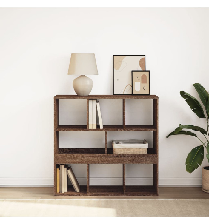 Bibliothèque/Séparateur de pièce chêne marron 100x33x94,5 cm | Mobilier & Déco