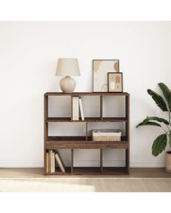Bibliothèque/Séparateur de pièce chêne marron 100x33x94,5 cm | Mobilier & Déco
