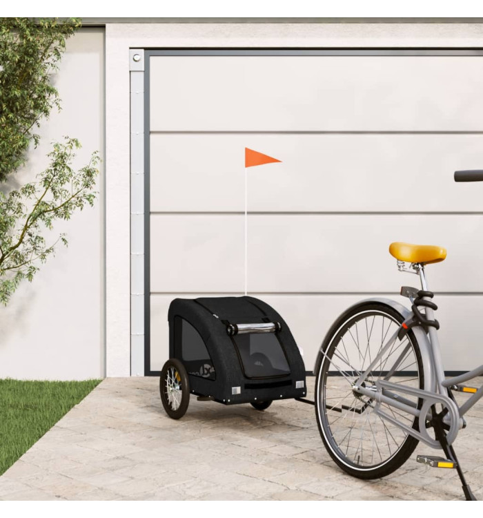 Remorque de vélo pour animaux de compagnie noir | Mobilier & Déco