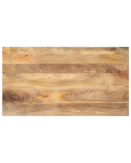 Dessus de table 100x50x2,5cm rectangulaire bois massif manguier | Mobilier & Déco