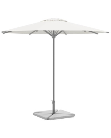 Plaques de poids de parasol 4 pcs triangulaire granit gris 14kg | Mobilier & Déco
