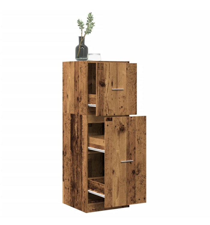 Armoire d'apothicaire vieux bois 40x41x118 cm bois d'ingénierie | Mobilier & Déco