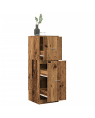 Armoire d'apothicaire vieux bois 40x41x118 cm bois d'ingénierie | Mobilier & Déco