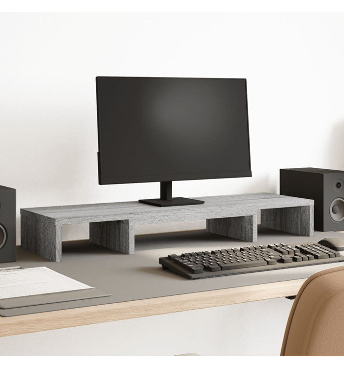 Support de moniteur élévateur réglable sonoma gris | Mobilier & Déco