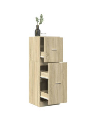 Armoire d'apothicaire chêne sonoma 40x41x118 cm bois ingénierie | Mobilier & Déco