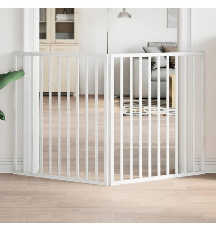 Barrière pour chien pliable 2 panneaux 160 cm bois de peuplier | Mobilier & Déco