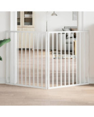 Barrière pour chien pliable 2 panneaux 160 cm bois de peuplier | Mobilier & Déco