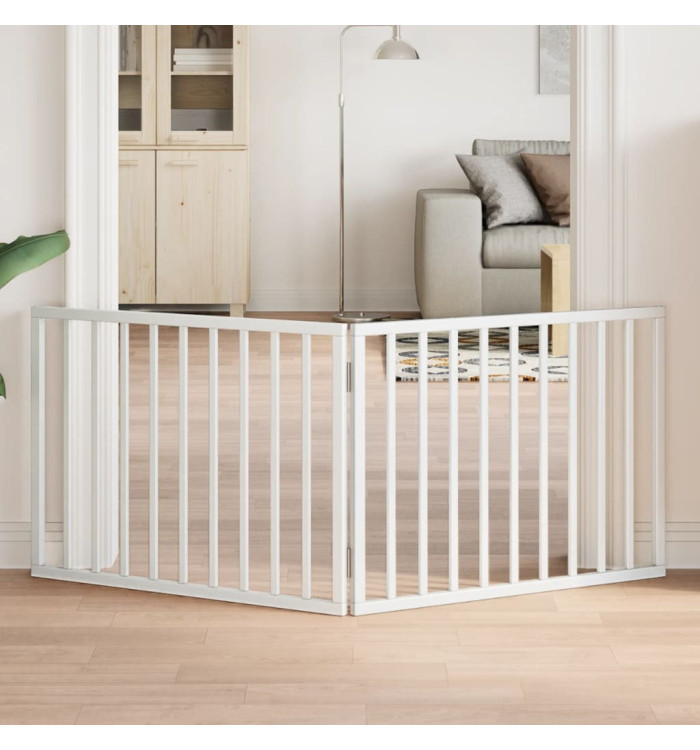 Barrière pour chien pliable 2 panneaux 160 cm bois de peuplier | Mobilier & Déco
