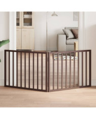 Barrière pour chien pliable 2 panneaux 160 cm bois de peuplier | Mobilier & Déco