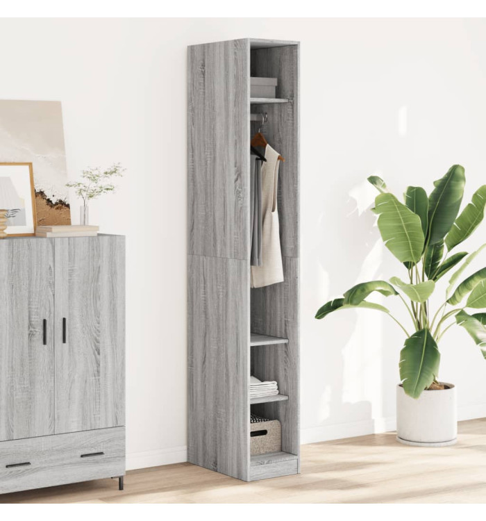 Garde-robe sonoma gris 30x50x200 cm bois d'ingénierie | Mobilier & Déco