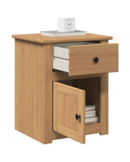 Table de chevet Panama 46x40x57 cm bois massif de pin | Mobilier & Déco