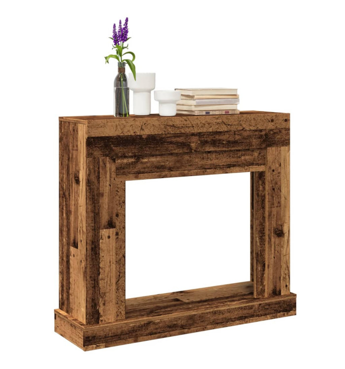  Cadre de cheminée vieux bois 100x30x87,5 cm bois d'ingénierie | Mobilier & Déco