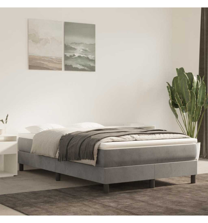 Matelas de lit à ressorts ensachés gris clair 120x220x20 cm | Mobilier & Déco