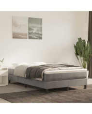 Matelas de lit à ressorts ensachés gris clair 120x220x20 cm | Mobilier & Déco
