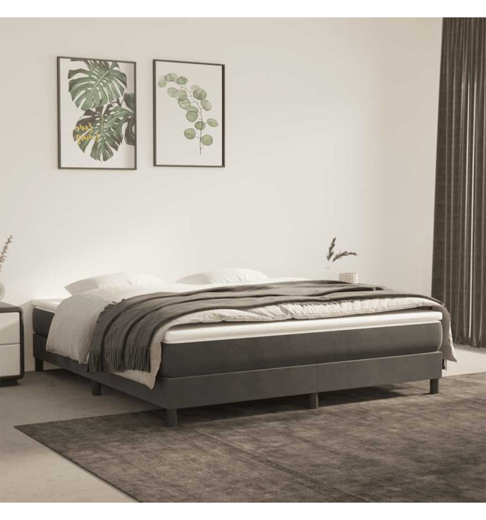 Matelas de lit à ressorts ensachés 160x220x20 cm velours | Mobilier & Déco