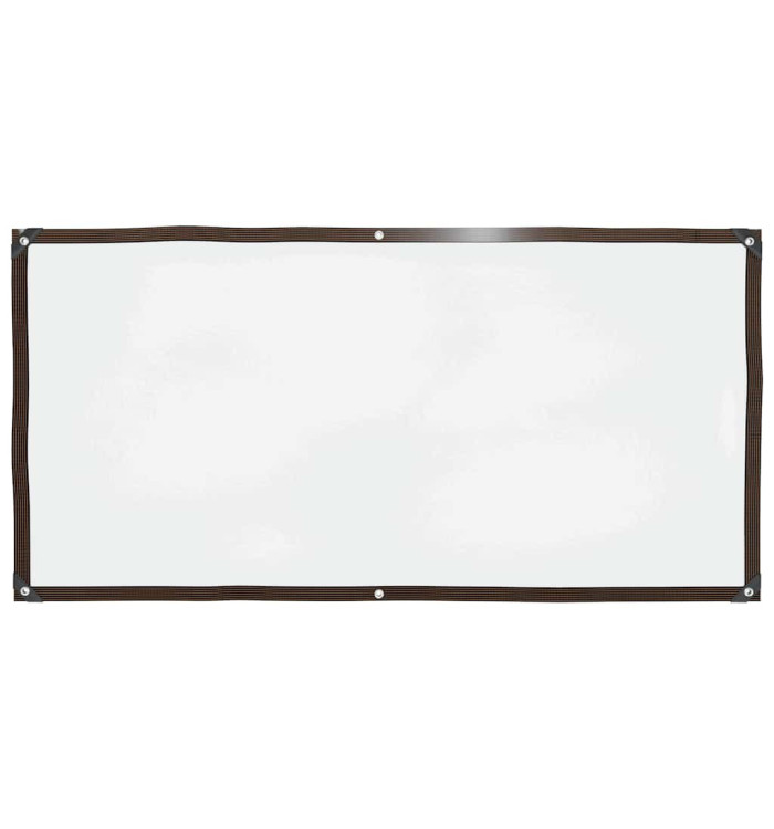 Bâche transparente avec œillets 1x2 m polyéthylène | Mobilier & Déco