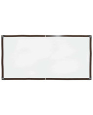 Bâche transparente avec œillets 1x2 m polyéthylène | Mobilier & Déco
