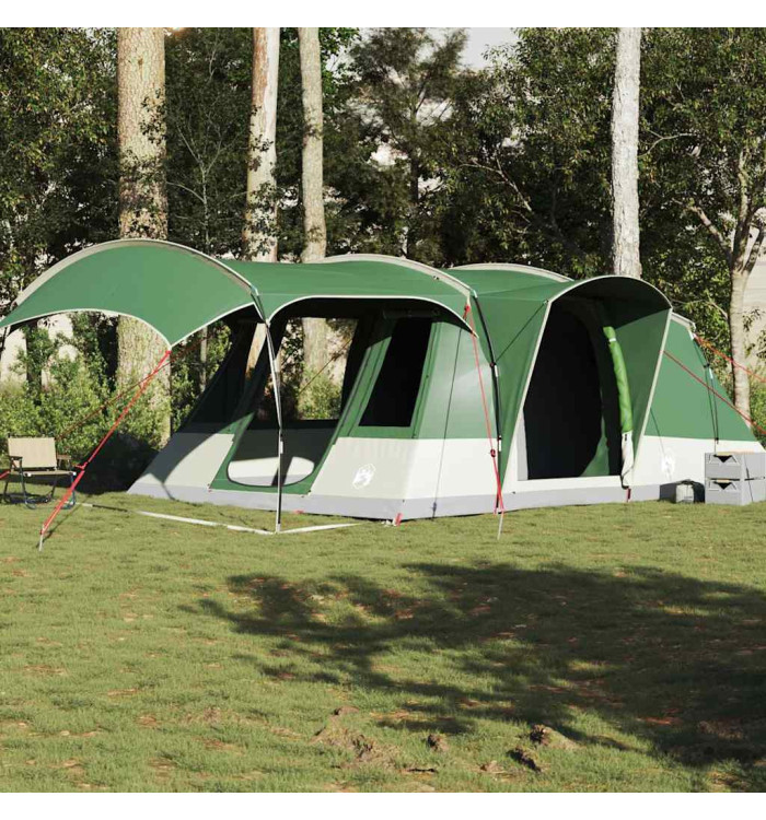 Tente de camping tunnel 5 personnes vert imperméable | Mobilier & Déco