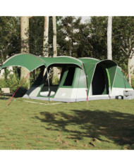 Tente de camping tunnel 5 personnes vert imperméable | Mobilier & Déco