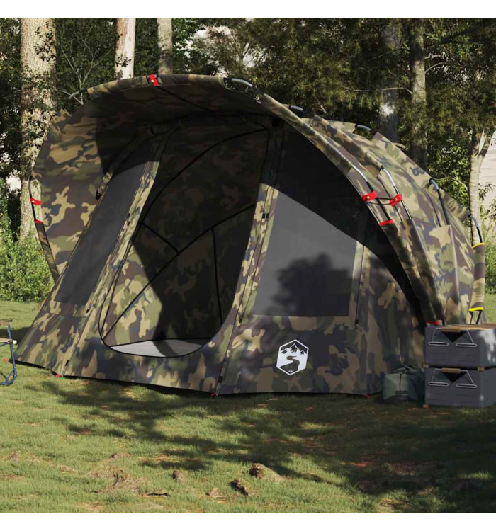 Tente de pêche 5 personnes camouflage imperméable | Mobilier & Déco