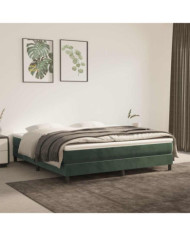 Matelas de lit à ressorts ensachés 160x220x20 cm velours | Mobilier & Déco