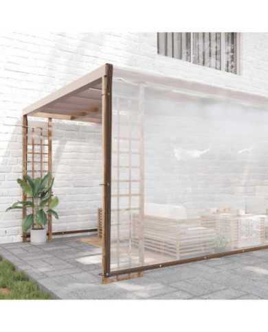 Bâche transparente avec œillets 8x12 m polyéthylène | Mobilier & Déco