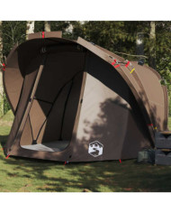 Tente de pêche 4 personnes marron imperméable | Mobilier & Déco