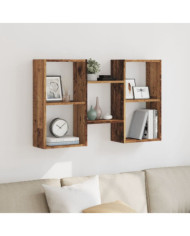 Étagère murale vieux bois 96x18x60 cm bois d'ingénierie | Mobilier & Déco