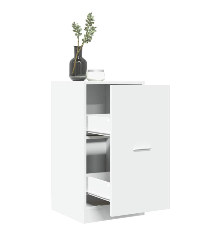 Armoire d'apothicaire blanc 40x41x77,5 cm bois d'ingénierie | Mobilier & Déco
