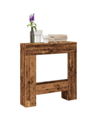  Cadre de cheminée vieux bois 81x18x82 cm bois d'ingénierie | Mobilier & Déco