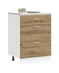 Armoire de cuisine "Lyon" chêne artisanal bois d'ingénierie | Mobilier & Déco