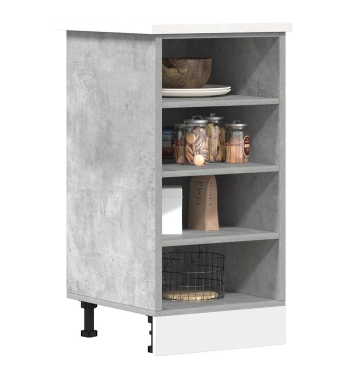 Armoire de plancher "Riga" gris béton 40x44,5x81,5cm | Mobilier & Déco