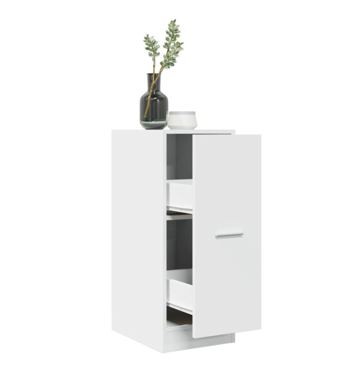 Armoire d'apothicaire blanc 30x41x77,5 cm bois d'ingénierie | Mobilier & Déco
