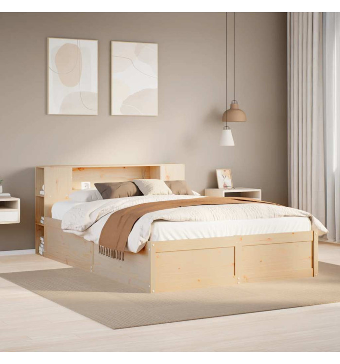 Cadre de lit sans matelas 120x200 cm bois de pin massif | Mobilier & Déco